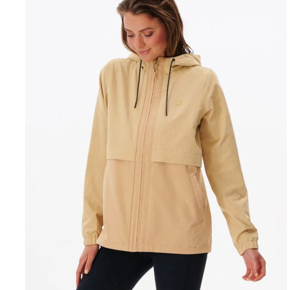 Rip Curl Anti-Series Elite III Water Resistant Jacket-Sand Women's size S
